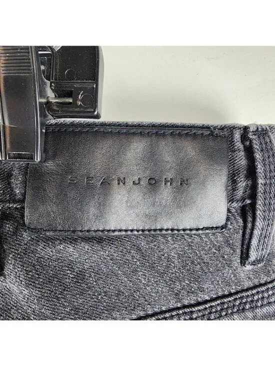 Sean John Jeans Mens 40x33 Denim Black Y2K Hip Hop Baggy - Picture 9 of 9